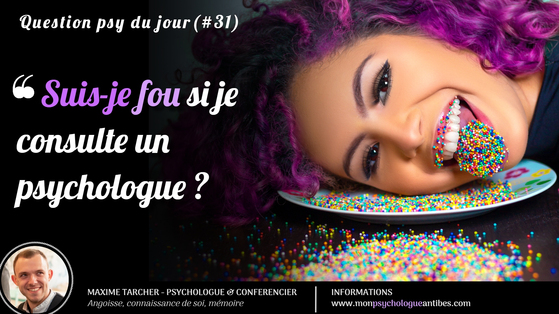 Consulte Suis-je fou si je consulte un psychologue ? - Maxime TARCHER