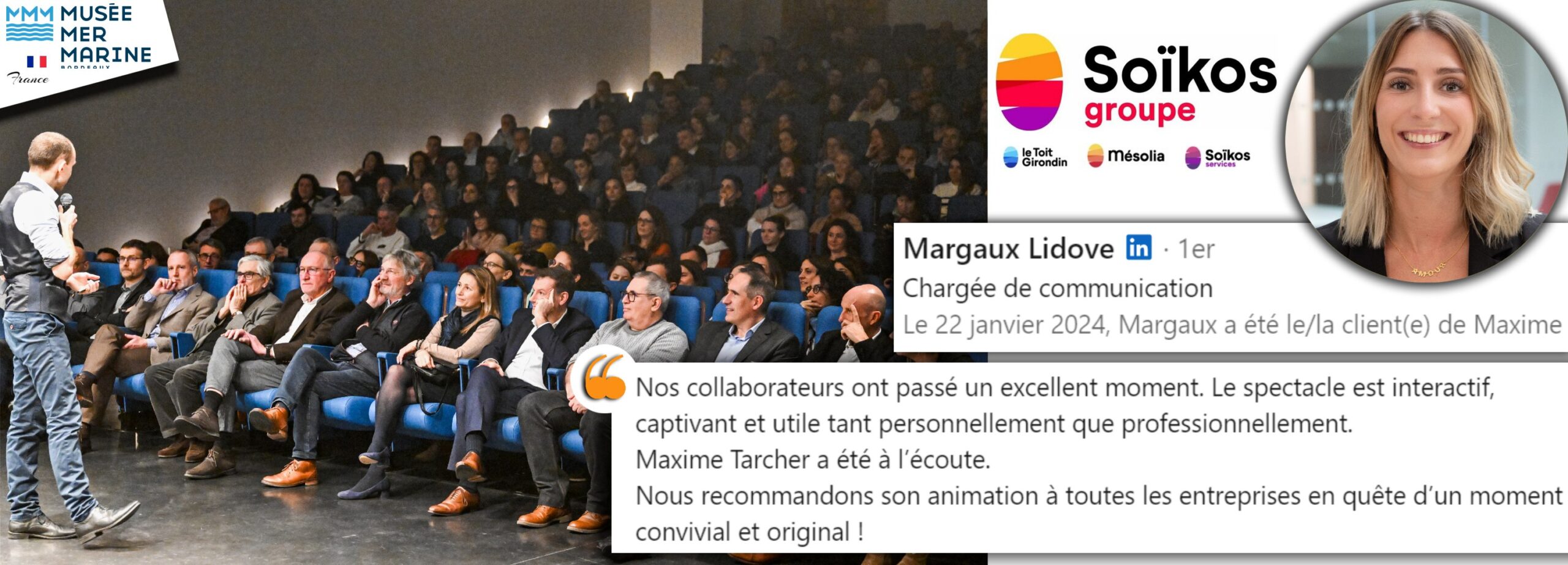 Margaux LIDOVE - Groupe SOIKOS mémoire maxime tarcher conférencier entreprise musée mer maritime janvier 2024