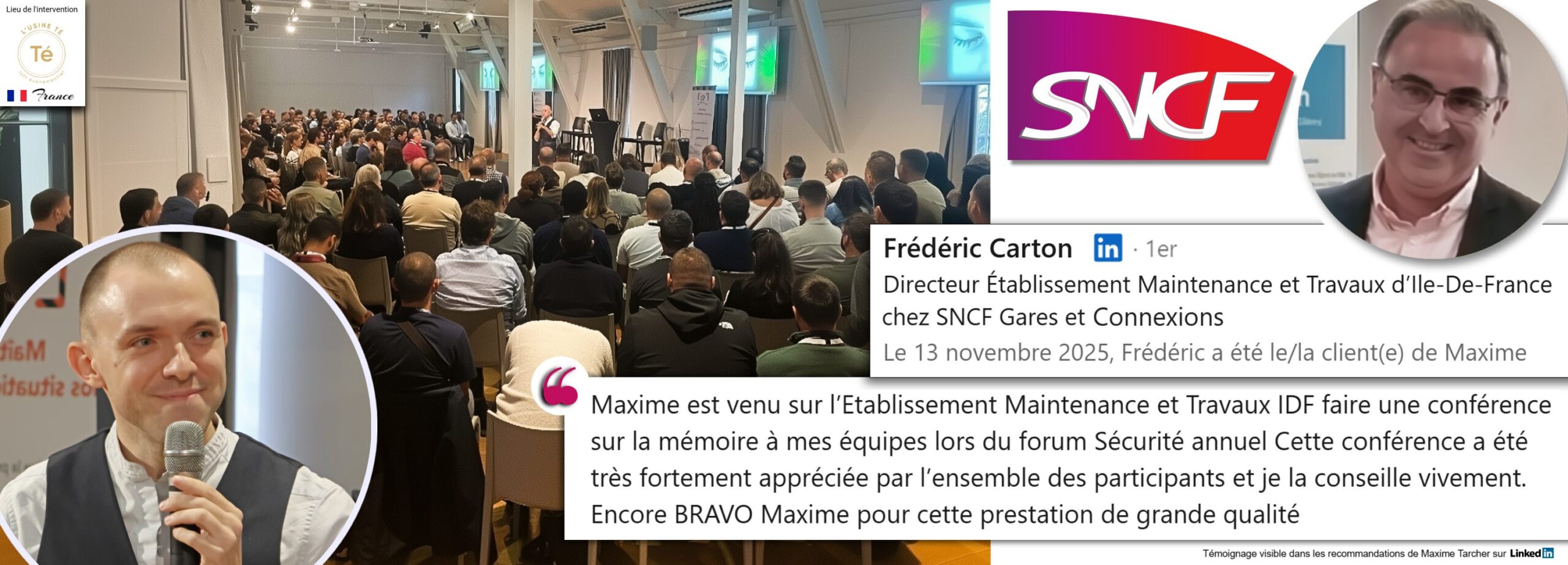 Frédéric CARTON - Conférence SNCF Maxime Tarcher psychologue conférencier